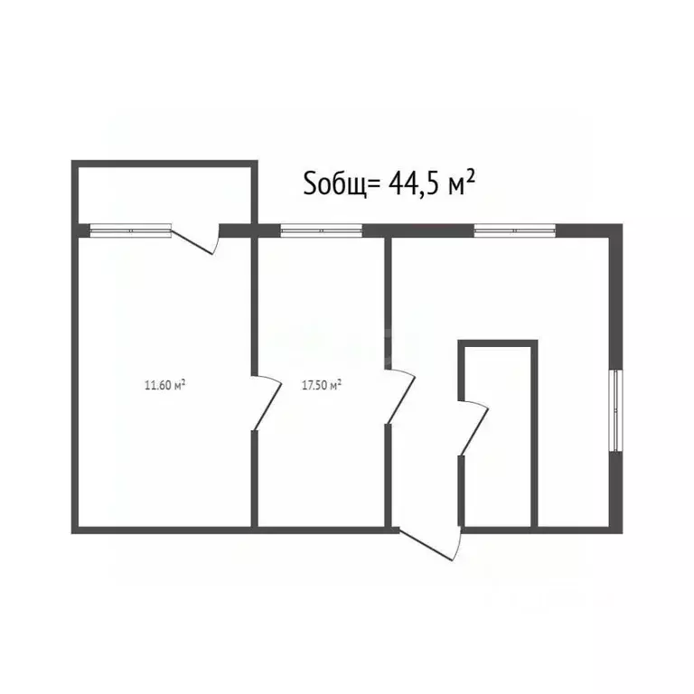 2-к кв. Брянская область, Брянск ул. 3-го Интернационала, 3 (44.5 м) - Фото 2