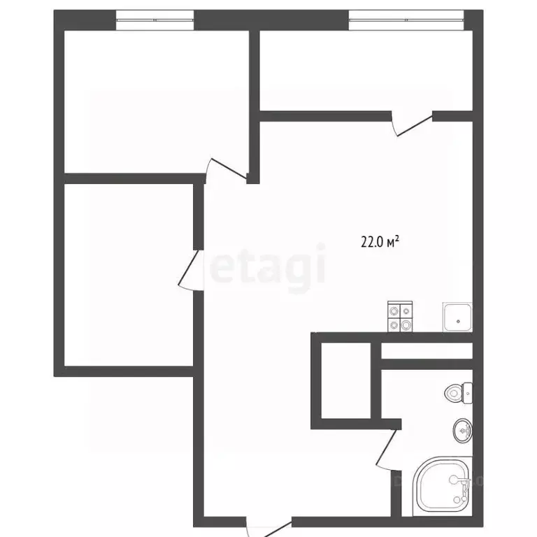 1-к кв. Тюменская область, Тюмень ул. Вересковая, 9 (51.0 м) - Фото 2