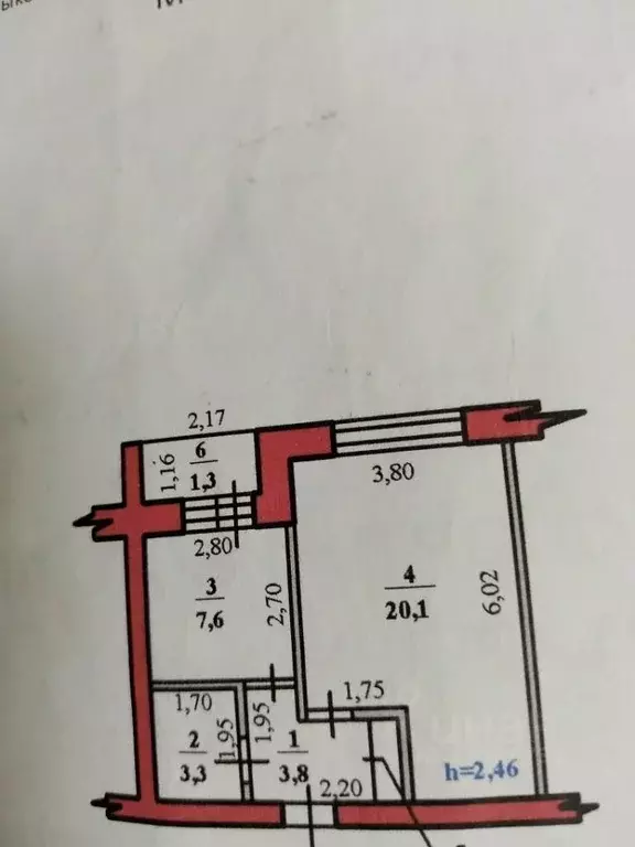 1-к кв. Башкортостан, Стерлитамак ул. Свердлова, 69 (35.6 м) - Фото 2
