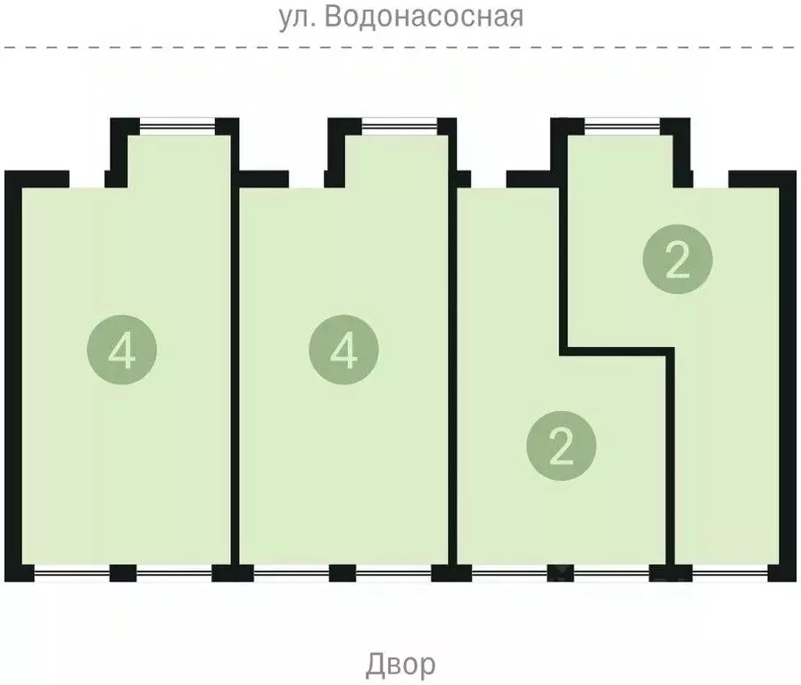 2-к кв. Новосибирская область, Новосибирск Большевистская ул., 132 ... - Фото 1