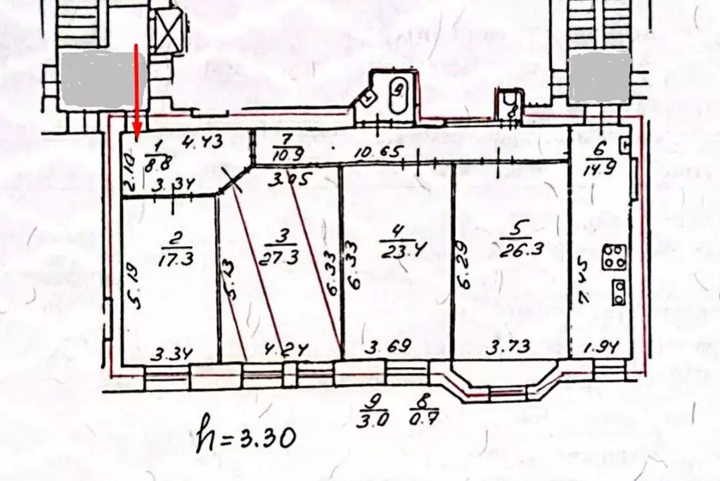 Комната Санкт-Петербург Боровая ул., 18/1 (27.3 м) - Фото 1