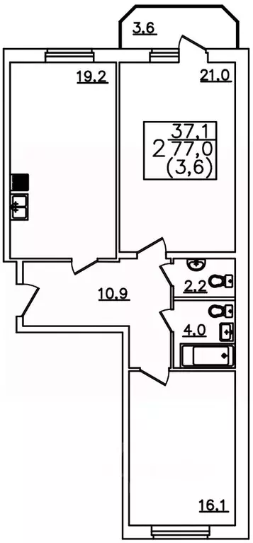 2-к кв. Ставропольский край, Пятигорск Бештау мкр, Алые Паруса жилой ... - Фото 1