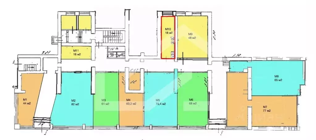 Помещение свободного назначения в Москва просп. Мира, 131К1 (18 м) - Фото 1