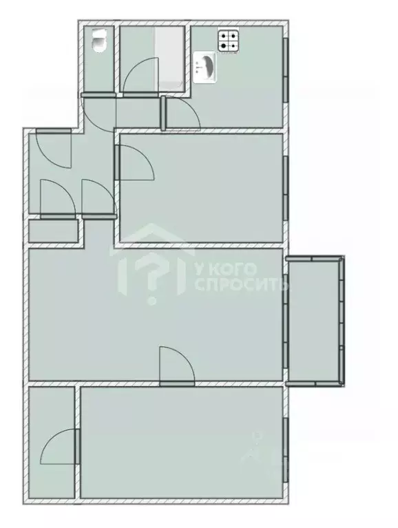 3-к кв. Санкт-Петербург, Санкт-Петербург, Ломоносов ул. Красного ... - Фото 2