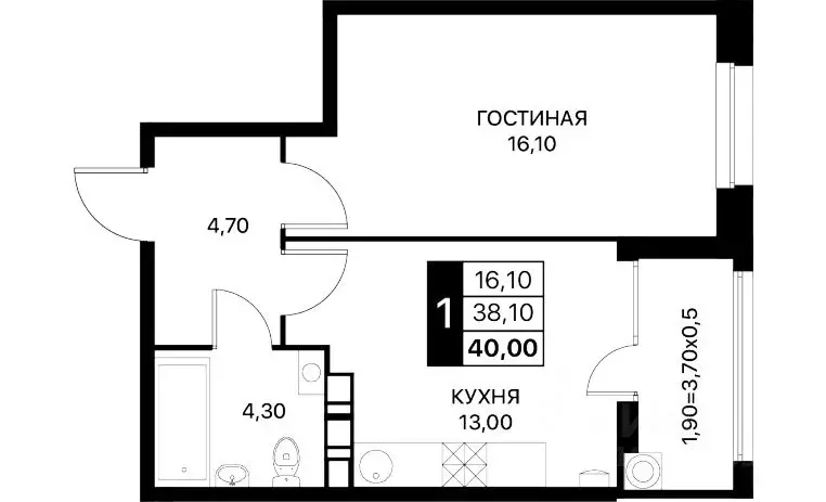 1-к кв. Ростовская область, Ростов-на-Дону Смартполет жилой комплекс ... - Фото 0