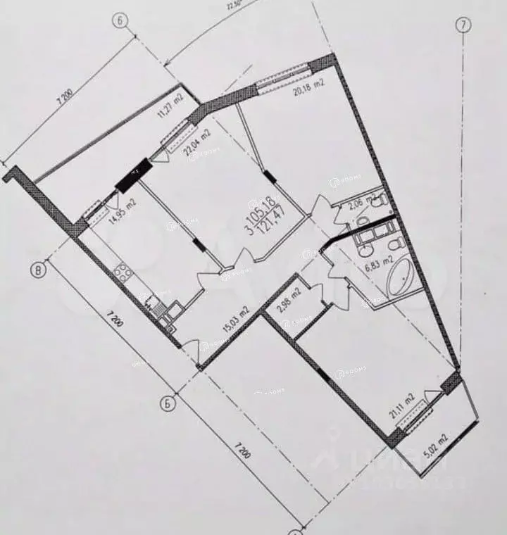 3-к кв. Тульская область, Тула ул. Макаренко, 9Б (118.9 м) - Фото 2