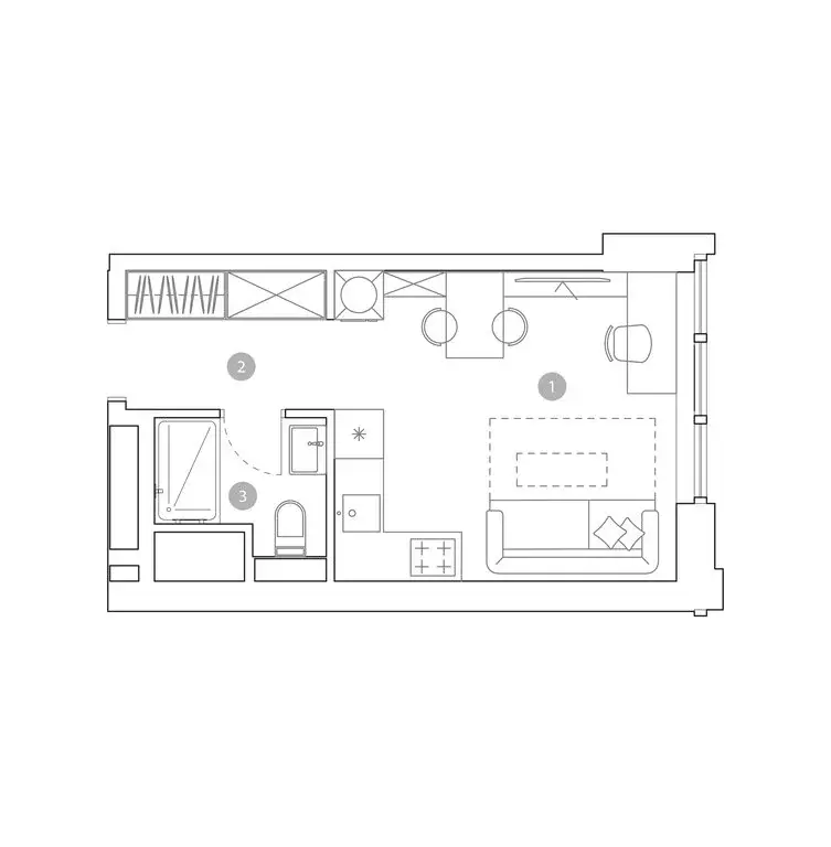 Квартира-студия: Москва, улица Миклухо-Маклая, вл23 (23.3 м) - Фото 2