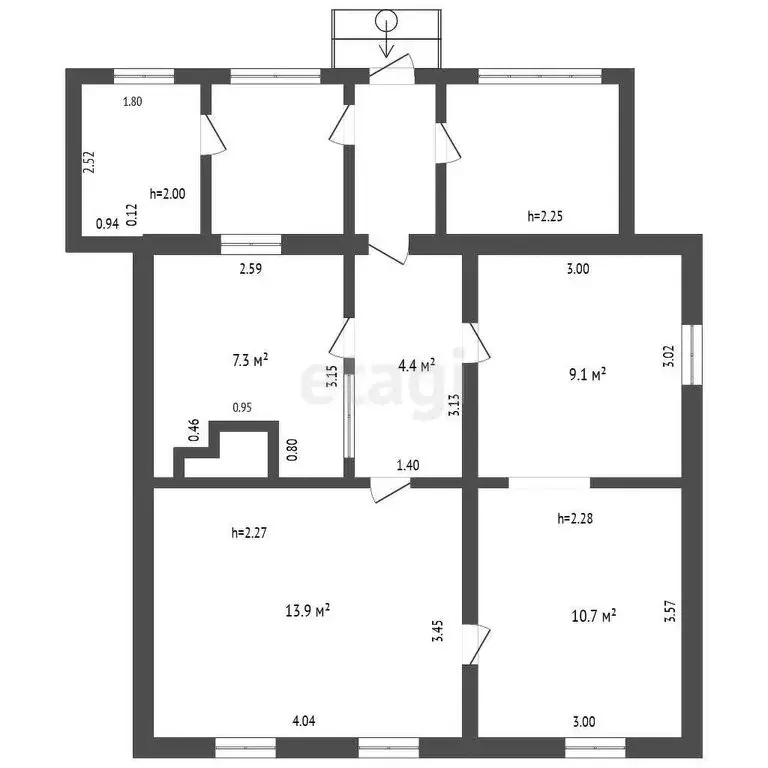 Дом в Минусинск, улица Декабристов (45.4 м) - Фото 1