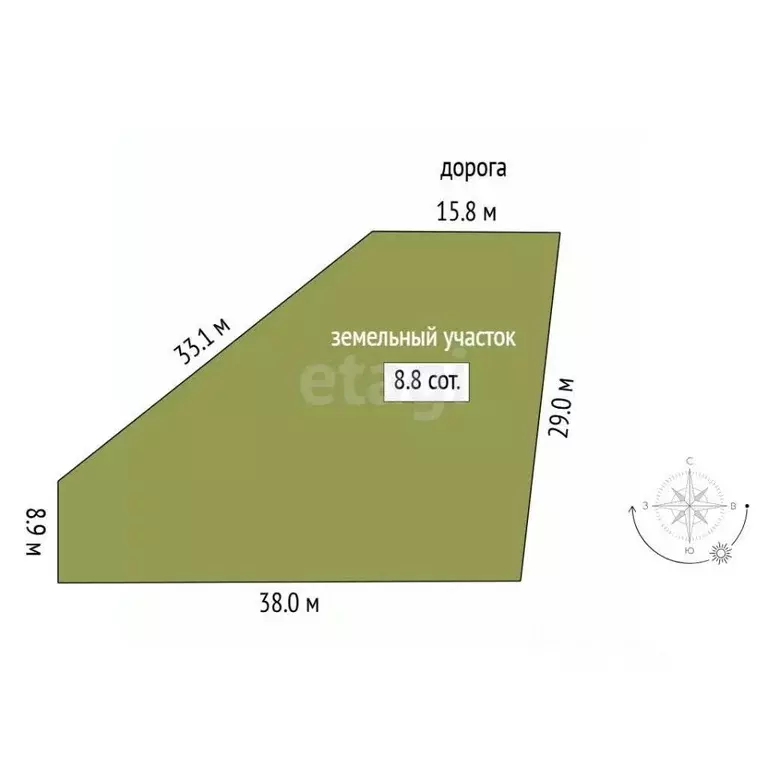 Участок в Тюменская область, Тюмень  (8.84 сот.) - Фото 2