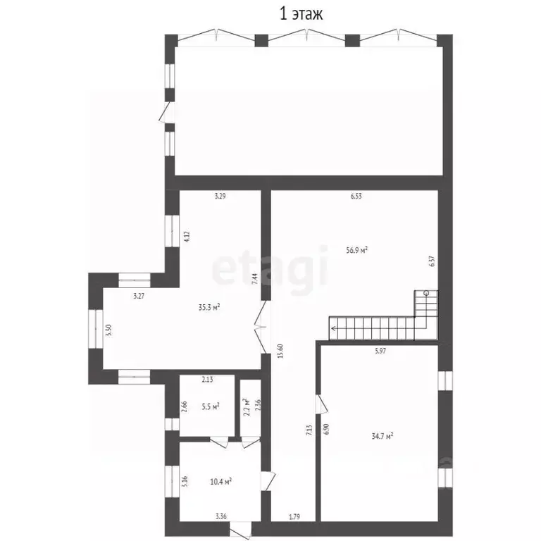 Дом в Марий Эл, Звениговский район, Кокшайское с/пос, с. Кокшайск ул. ... - Фото 2