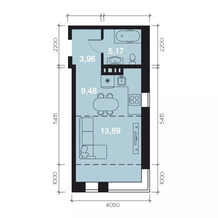 1-к кв. Иркутская область, Иркутск наб. Верхняя, 137 (36.55 м) - Фото 1