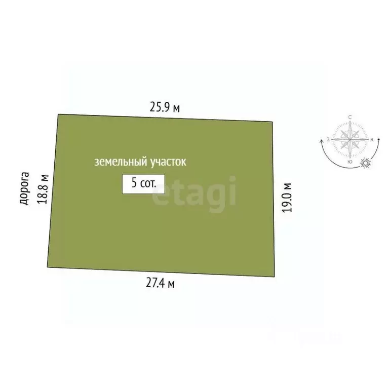 Участок в Тюменская область, Тюмень Микрорайон мыс,  (5.0 сот.) - Фото 1