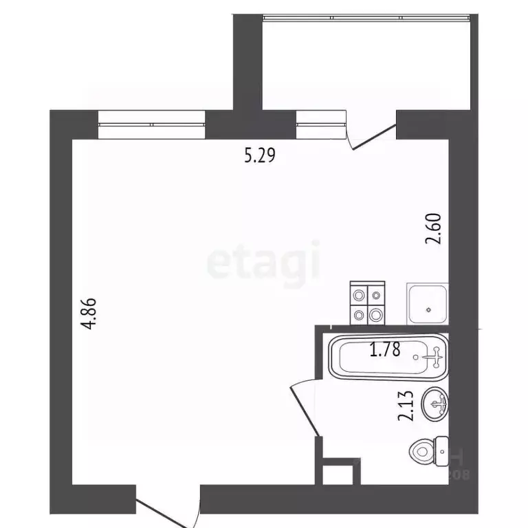 Студия Коми, Сыктывкар Весенняя ул., 11/1 (27.0 м) - Фото 1