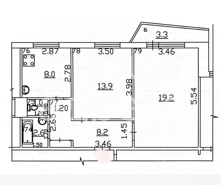 2-к кв. Самарская область, Самара просп. Карла Маркса, 241 (52.0 м) - Фото 2