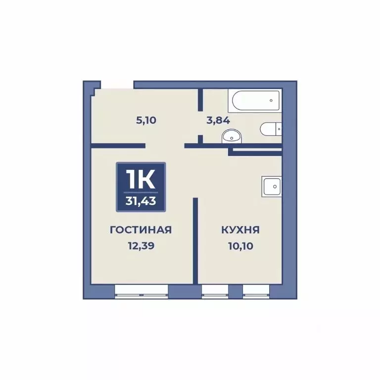 1-к кв. Дагестан, Дербент  (31.43 м) - Фото 0