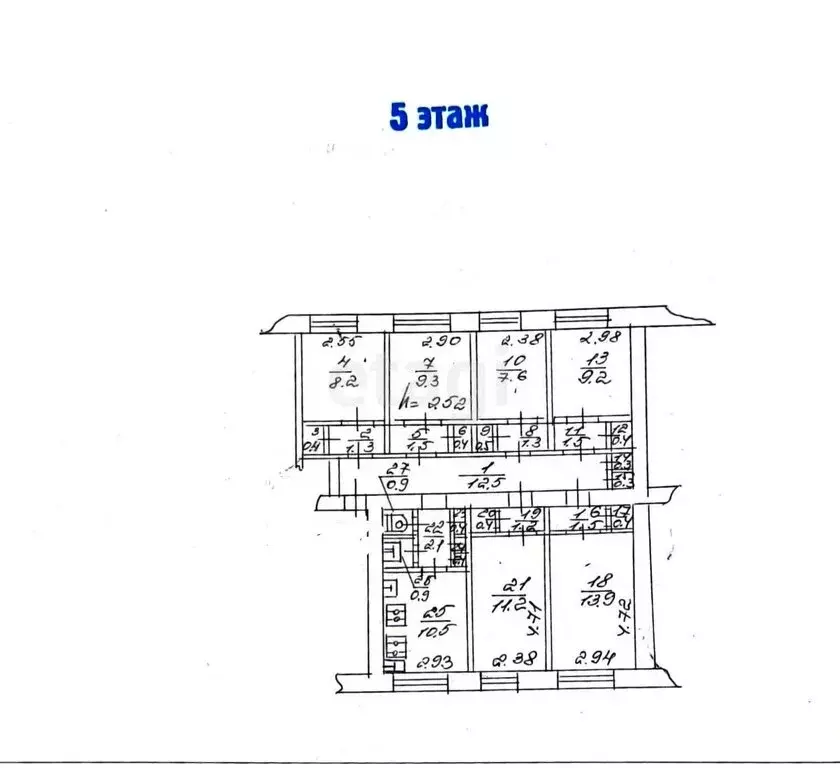1к в 4-комнатной квартире (13.9 м) - Фото 1