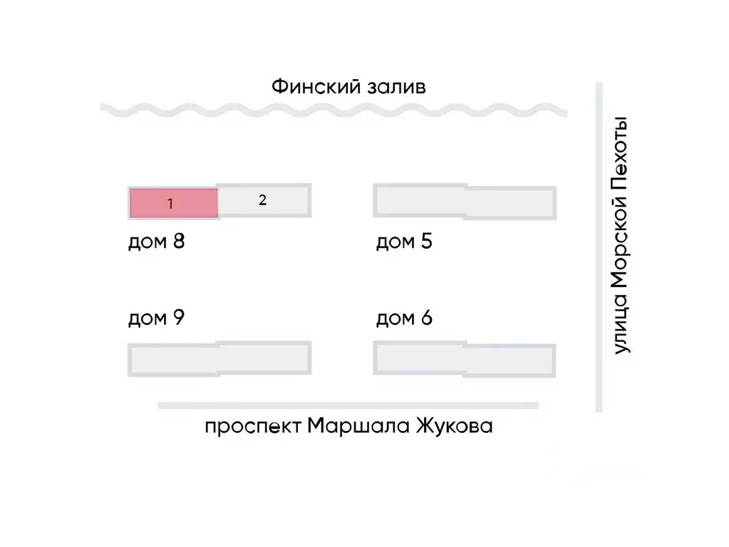 Помещение свободного назначения в Санкт-Петербург Морская миля жилой ... - Фото 2