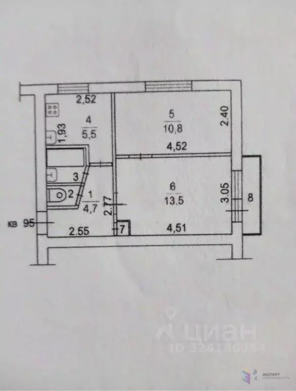 2-к кв. Московская область, Видное просп. Ленинского Комсомола, 26 ... - Фото 1