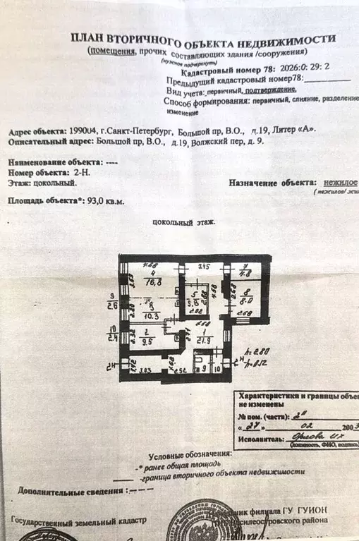 Офис в Санкт-Петербург просп. Большой Васильевского острова, 19 (93 м) - Фото 0