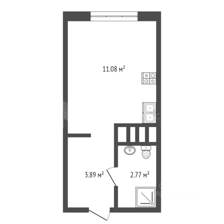 Студия Тюменская область, Тюмень Интернациональная ул., 199к9 (18.0 м) - Фото 1