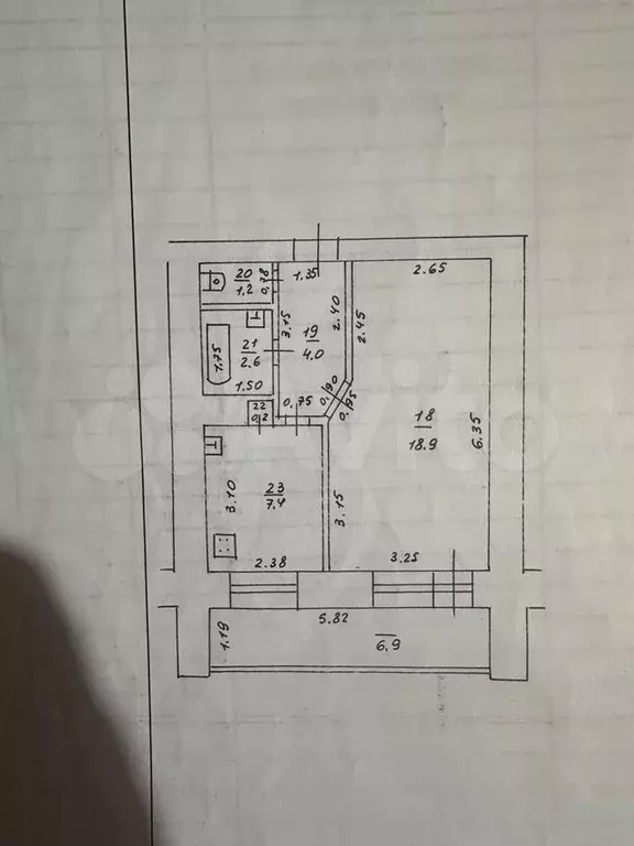 1-к. квартира, 34,1 м, 2/14 эт. - Фото 0