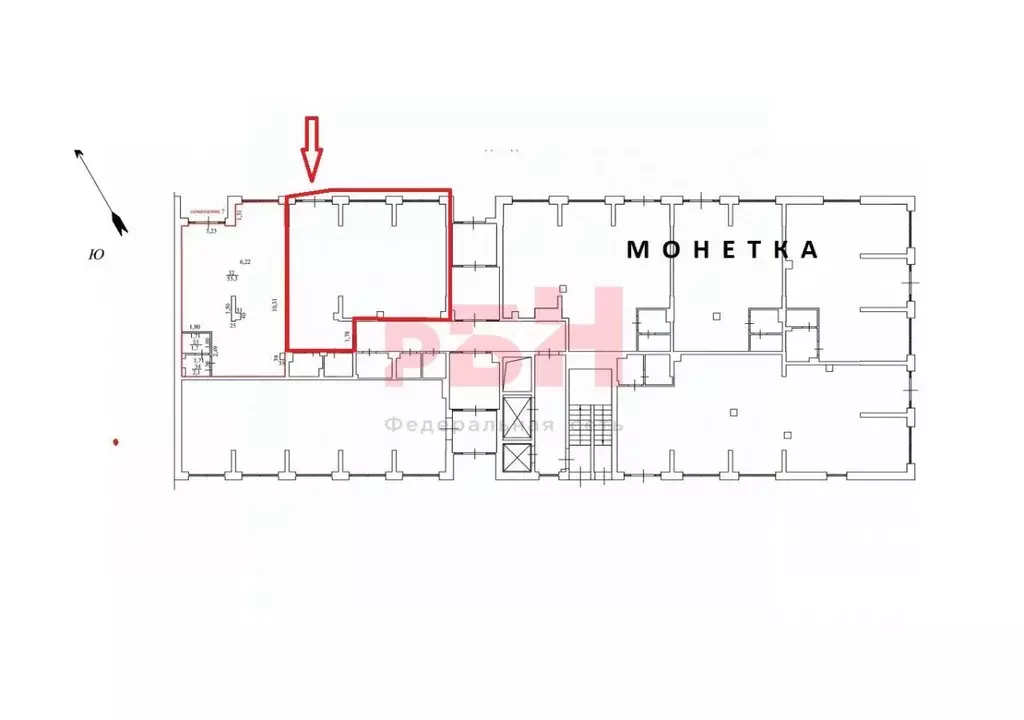 Торговая площадь в Тюменская область, Тюмень Мотивы жилой комплекс (76 ... - Фото 2