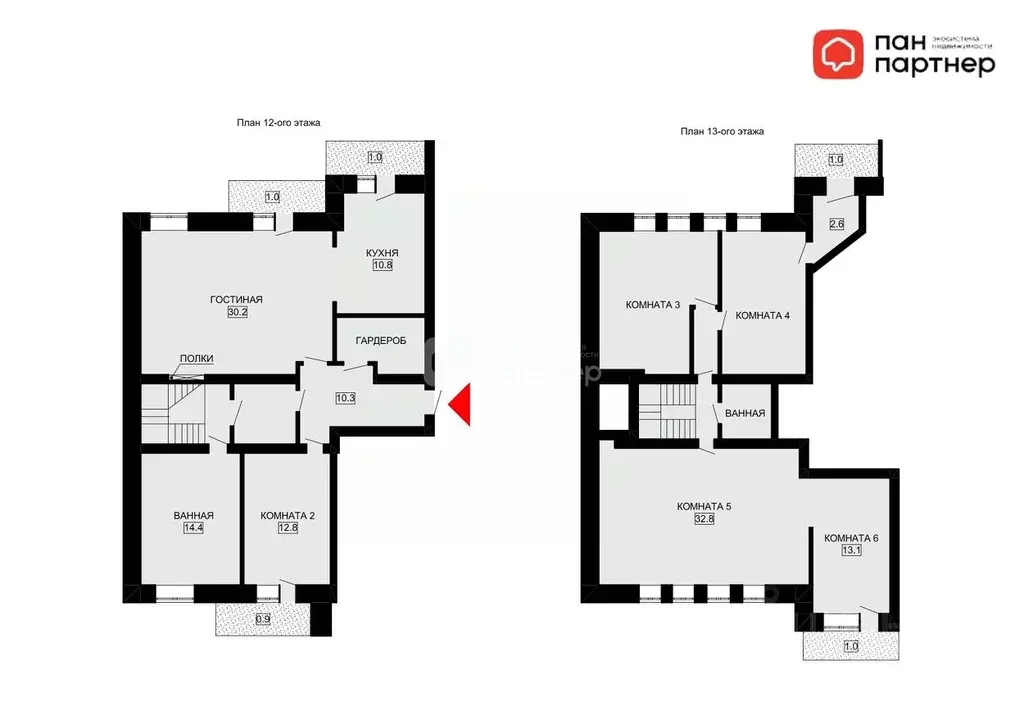 5-к кв. Санкт-Петербург Выборгское ш., 23к2 (185.6 м) - Фото 1