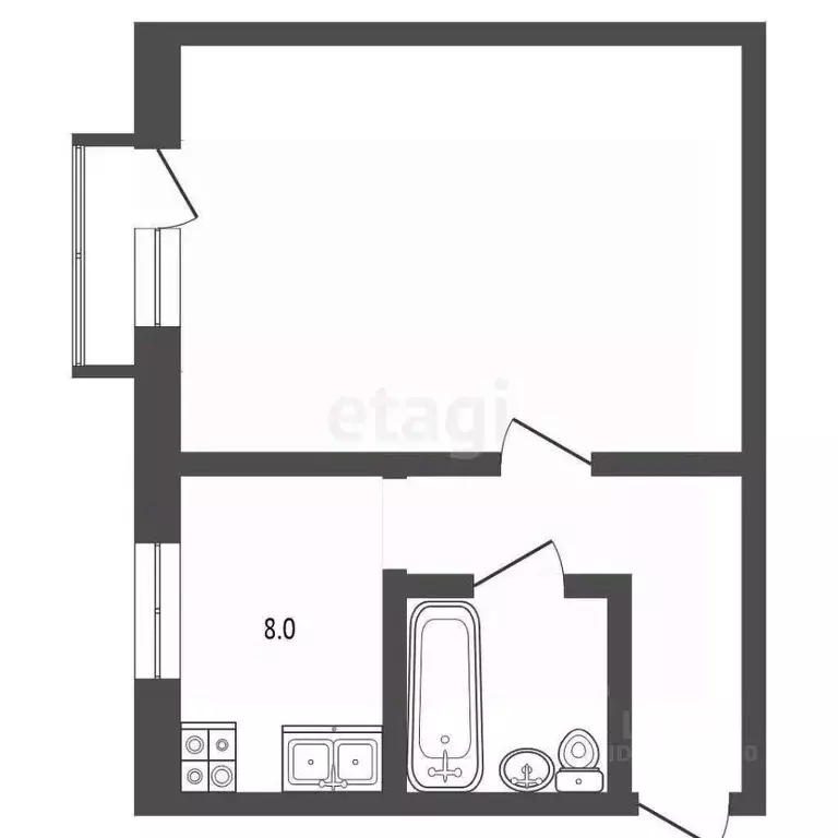 1-к кв. Ярославская область, Ярославль Ленинградский просп., 63 (30.3 ... - Фото 2