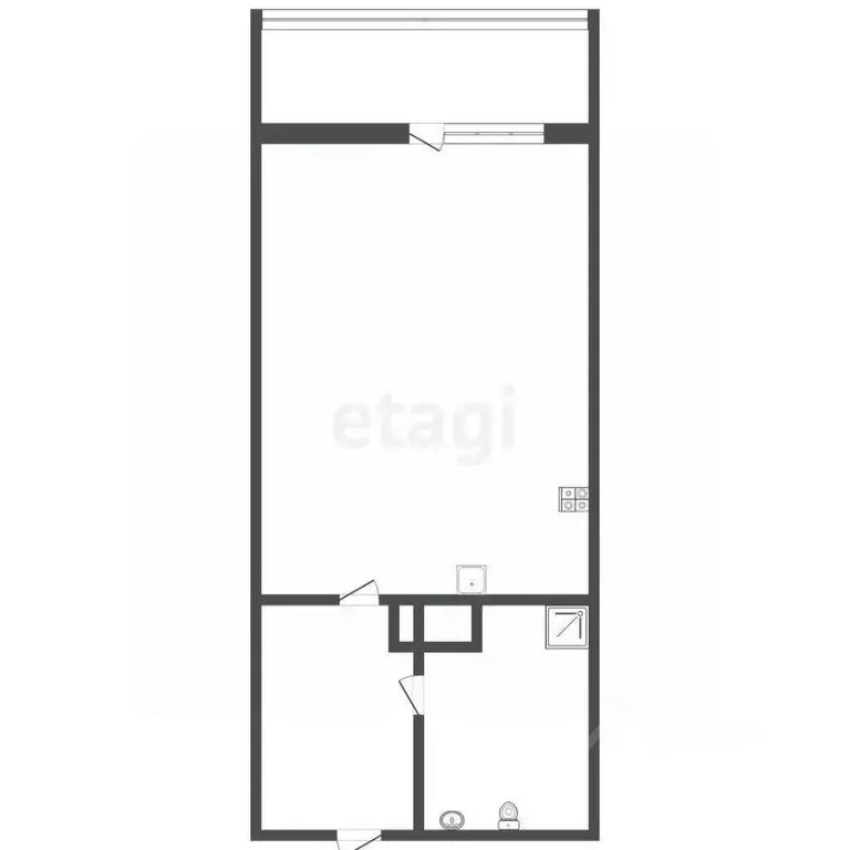 Студия Санкт-Петербург Пулковское ш., 14Г (26.0 м) - Фото 1