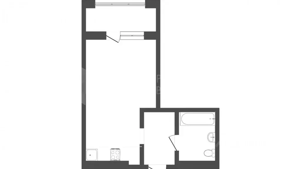 1-к кв. Тюменская область, Тюмень ул. Краснооктябрьская, 14 (45.0 м) - Фото 2
