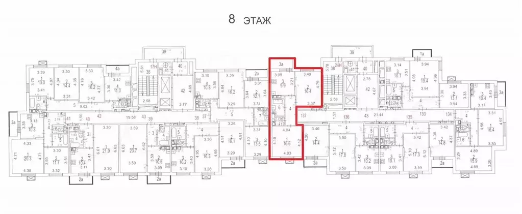 Аукцион: 2-к. квартира, 53,9 м, 8/18 эт. - Фото 0