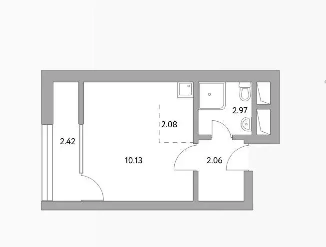 Квартира, студия, 20 м - Фото 2