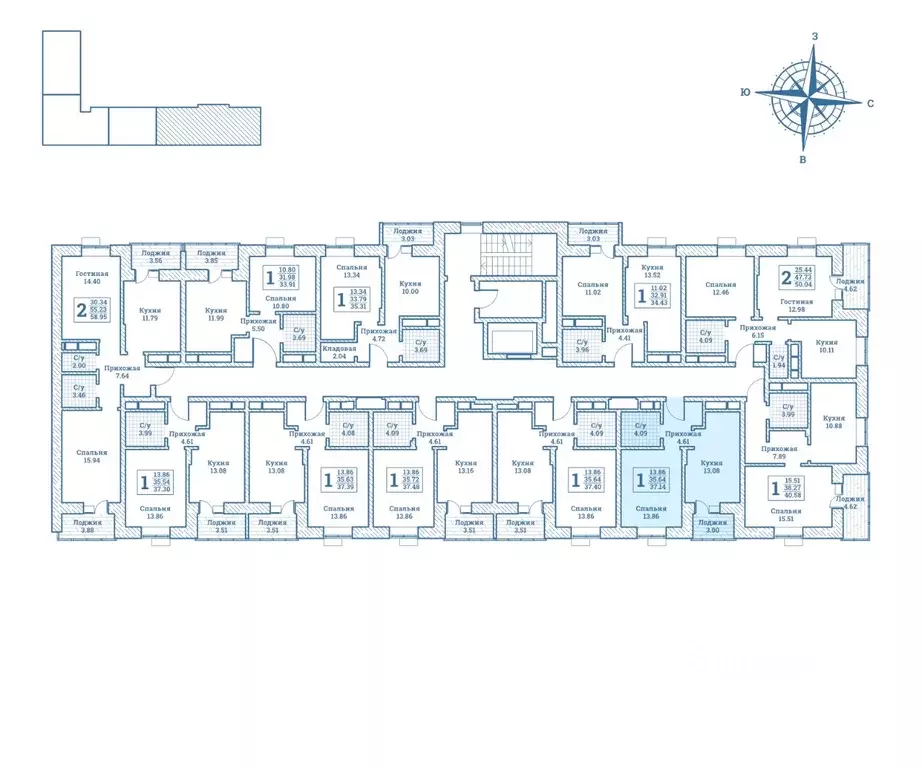 1-к кв. Московская область, Щелково городской округ, Монино пгт ... - Фото 2