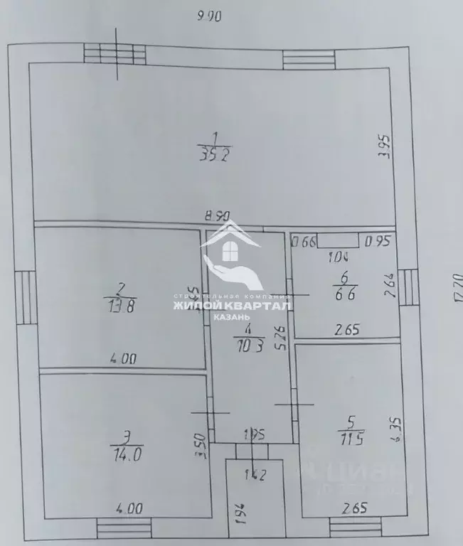 Дом в Татарстан, Высокогорский район, д. Чернышевка ул. Северная (100 ... - Фото 2
