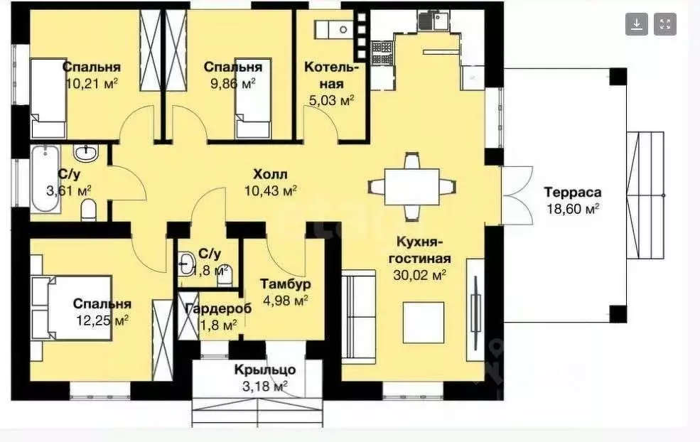 Участок в Брянская область, Брянский район, Добрунское с/пос, с. ... - Фото 1