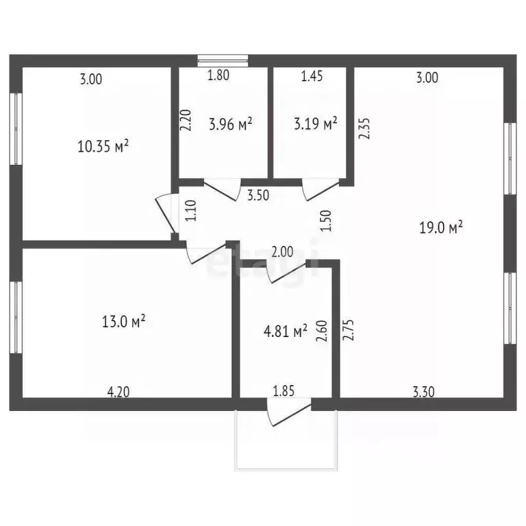 Дом в Тюменская область, Тюменский муниципальный округ, с. Гусево  (65 ... - Фото 2