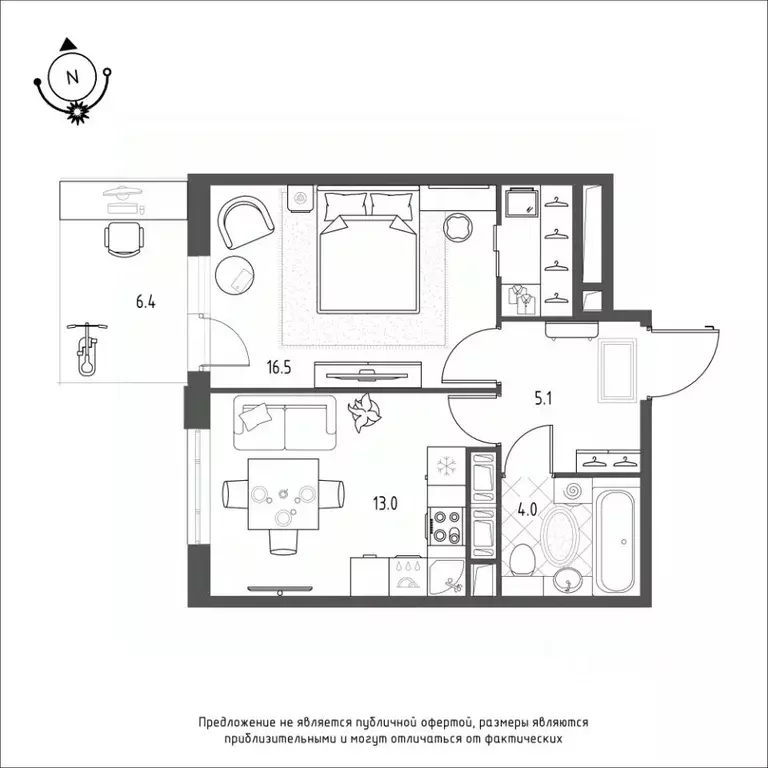 1-к кв. Омская область, Омск Зеленая река мкр,  (40.5 м) - Фото 0