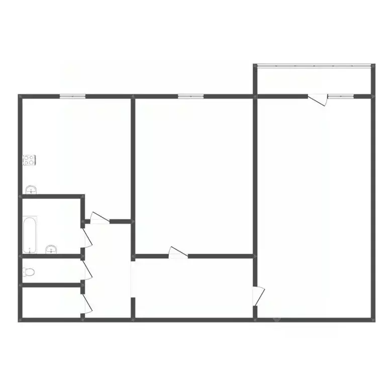 2-к кв. Амурская область, Благовещенск Студенческая ул., 30 (53.0 м) - Фото 1