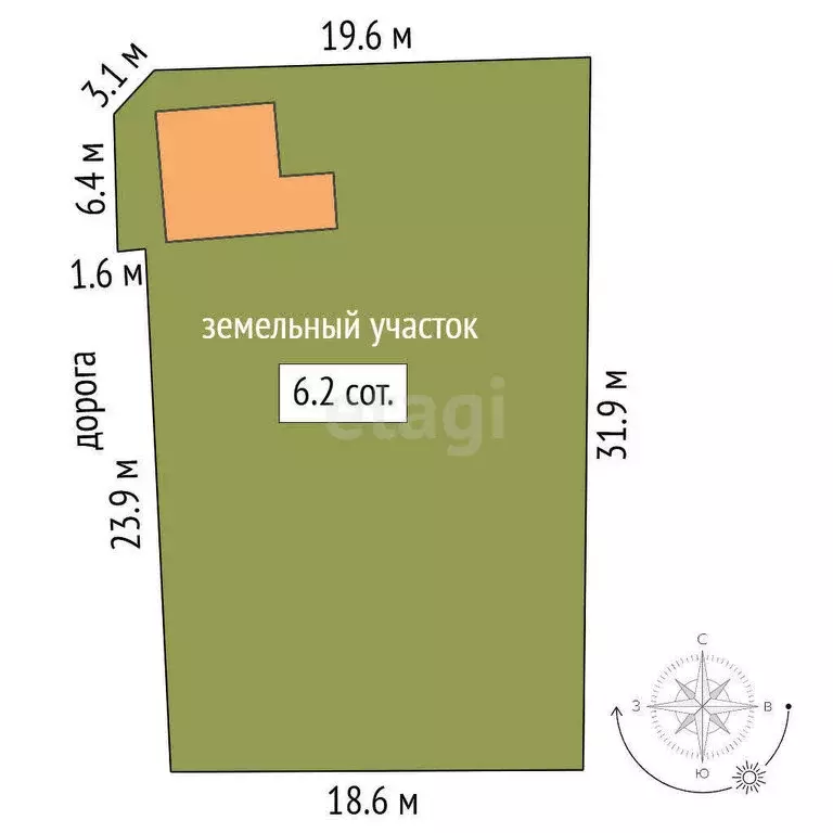 Дом в Челябинск, сад Аэропорт-2, 6-я дорога (53.1 м) - Фото 0