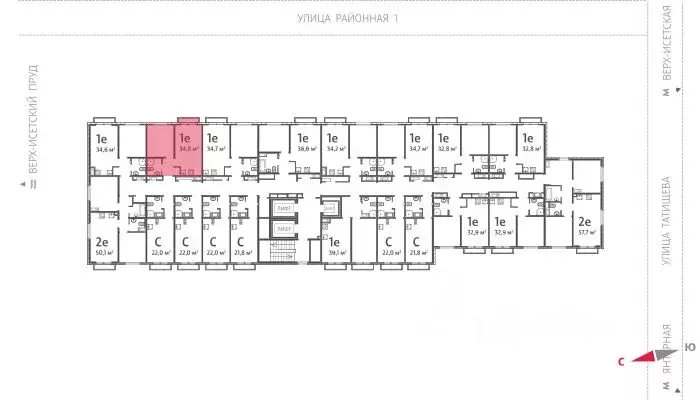 1-к кв. Свердловская область, Екатеринбург ВИЗ жилрайон, Жилой ... - Фото 2