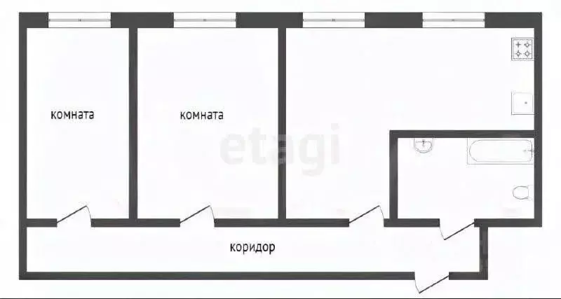 3-к кв. Башкортостан, Стерлитамак Коммунистическая ул., 18 (55.0 м) - Фото 1