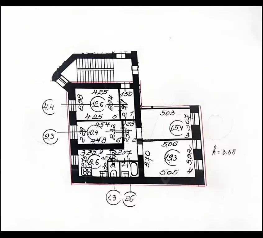 4-к кв. Санкт-Петербург Суворовский просп., 7/19 (81.0 м) - Фото 2