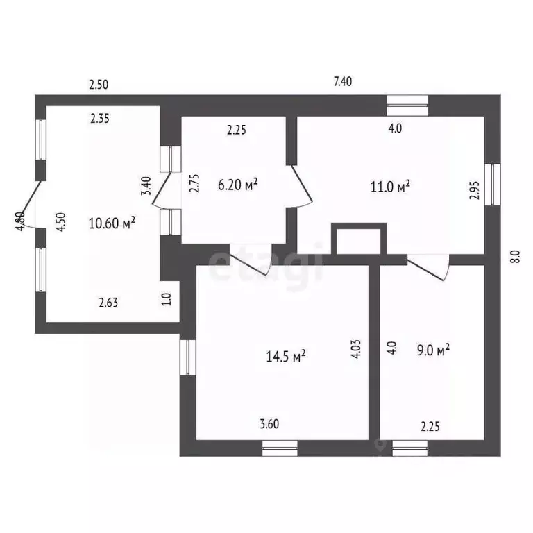 Дом в Крым, Феодосия муниципальный округ, Приморский пгт ул. Шевченко ... - Фото 2