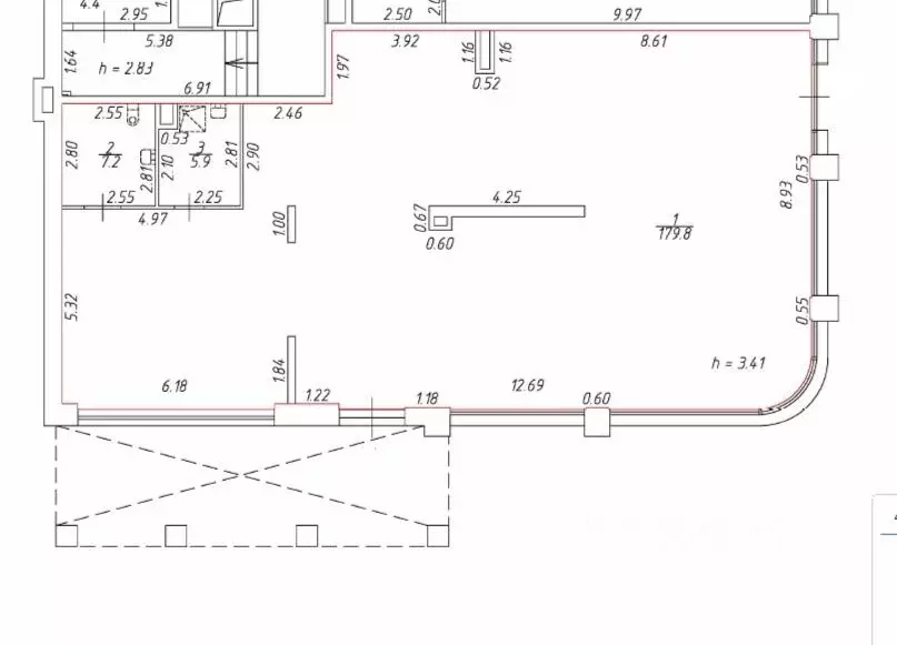 Помещение свободного назначения в Санкт-Петербург проезд Петровская ... - Фото 2