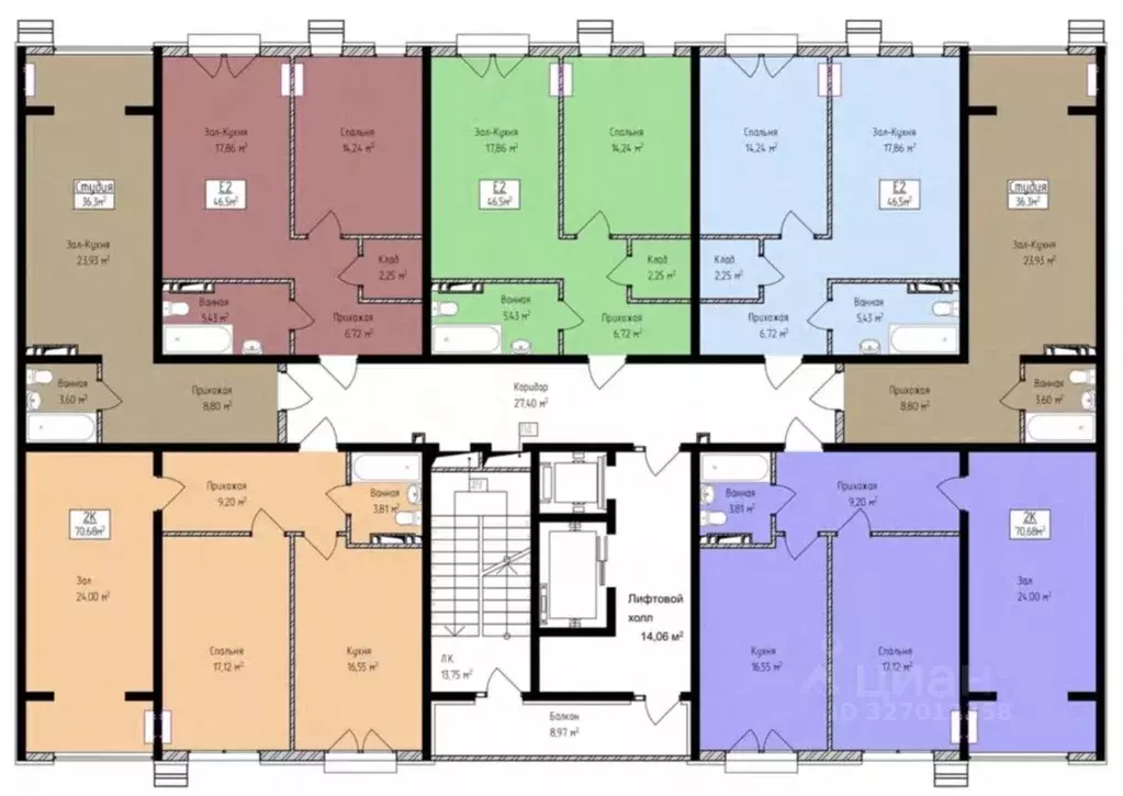 2-к кв. Дагестан, Махачкала ул. Луговая, 55 (46.5 м) - Фото 2