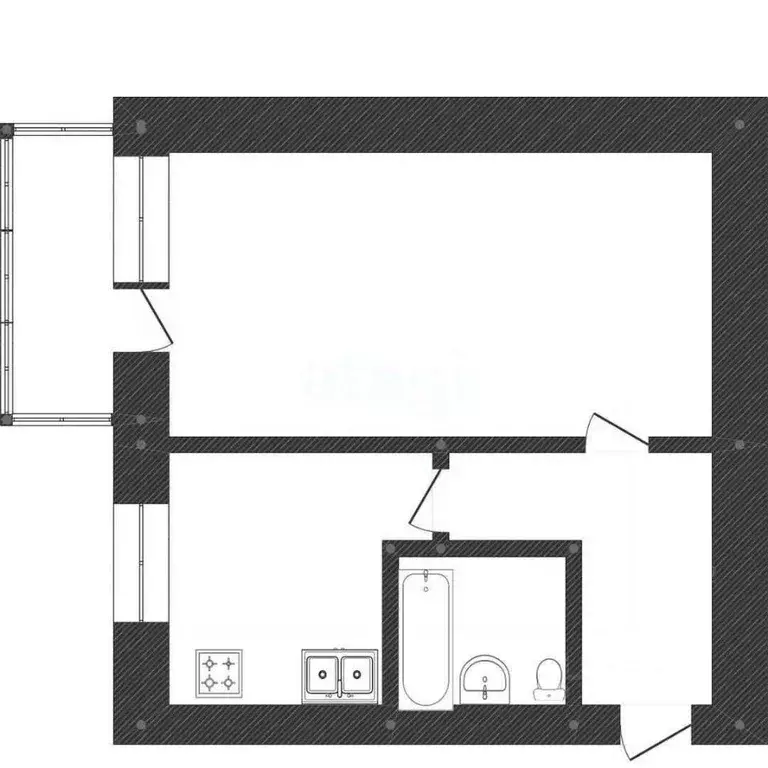 1-к кв. Вологодская область, Вологда ул. Некрасова, 75 (31.0 м) - Фото 2