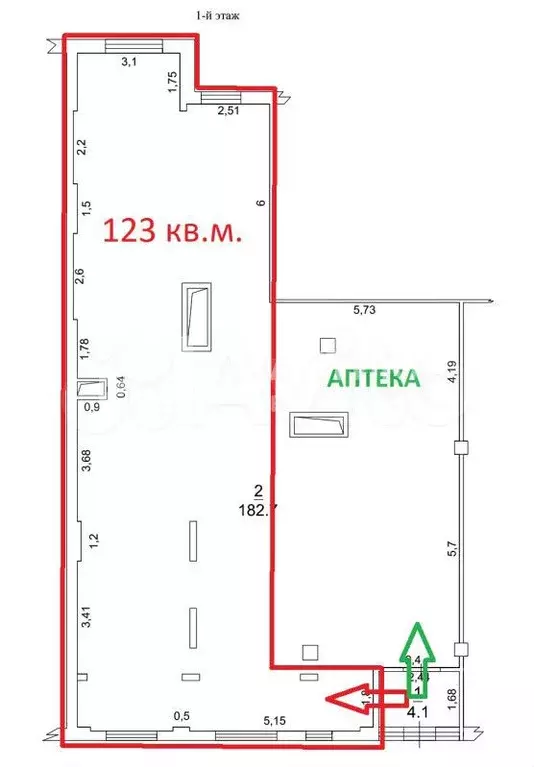 Сдам помещение свободного назначения, 123 м - Фото 0