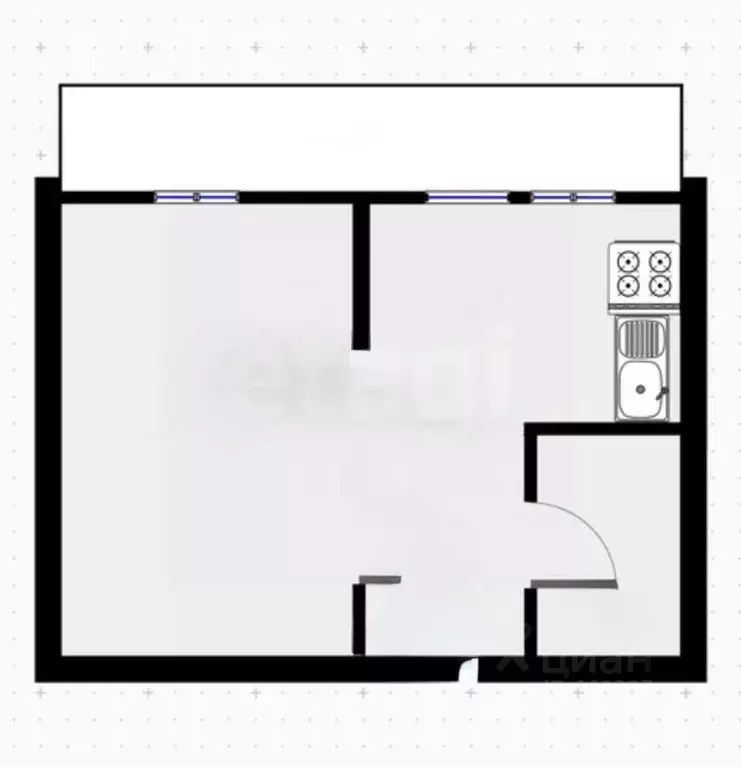 Комната Смоленская область, Смоленск ул. Фрунзе, 22 (11.2 м) - Фото 2