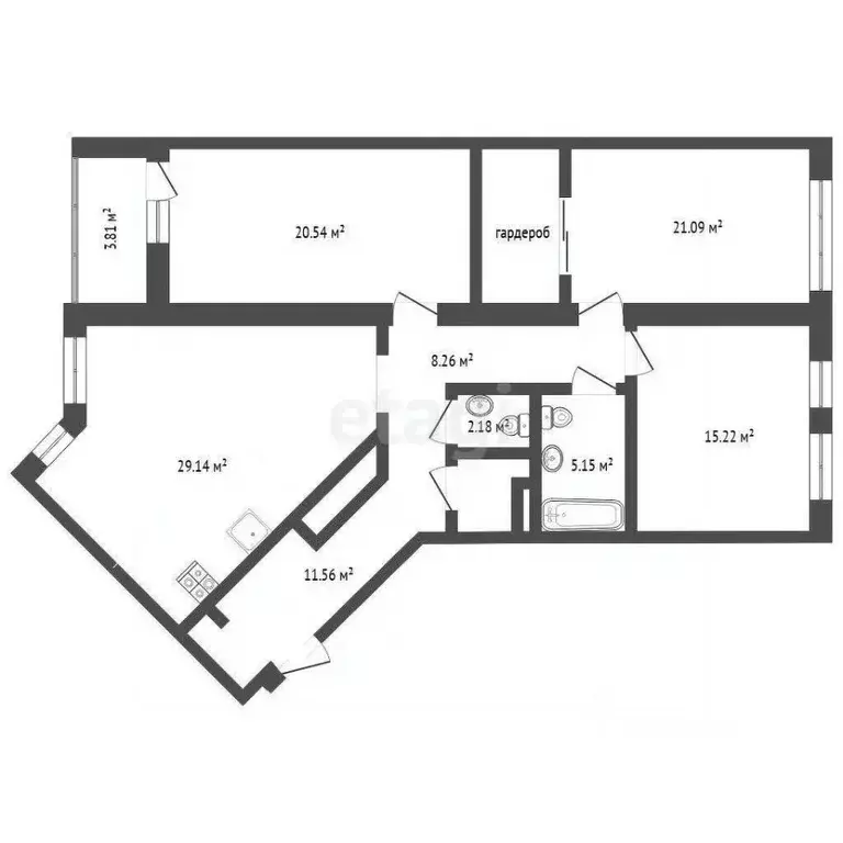 3-к кв. Тюменская область, Тюменский муниципальный округ, д. Дударева ... - Фото 2