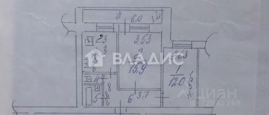 2-к кв. Пензенская область, Пенза ул. Луначарского, 7А (49.3 м) - Фото 1